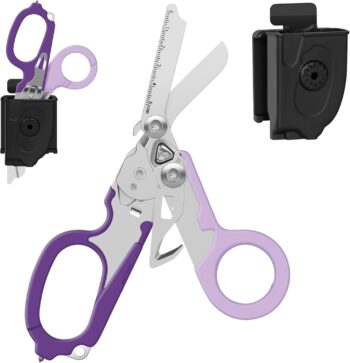 Trauma Shears Emergency Shears with Strap Cutter and Glass Breaker Stainless