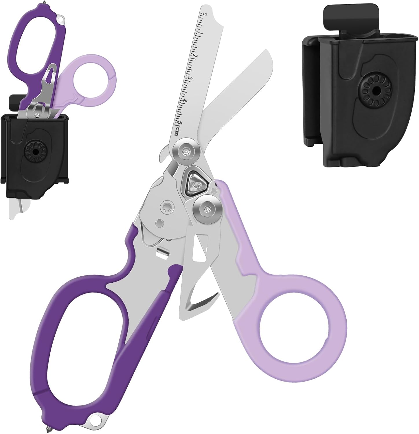 Trauma Shears Emergency Shears with Strap Cutter and Glass Breaker Stainless