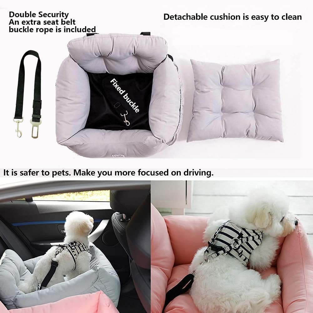 Dog Car Seats for Small Medium Dogs, Waterproof Puppy Car Seat Pet Safety Car - Image 2