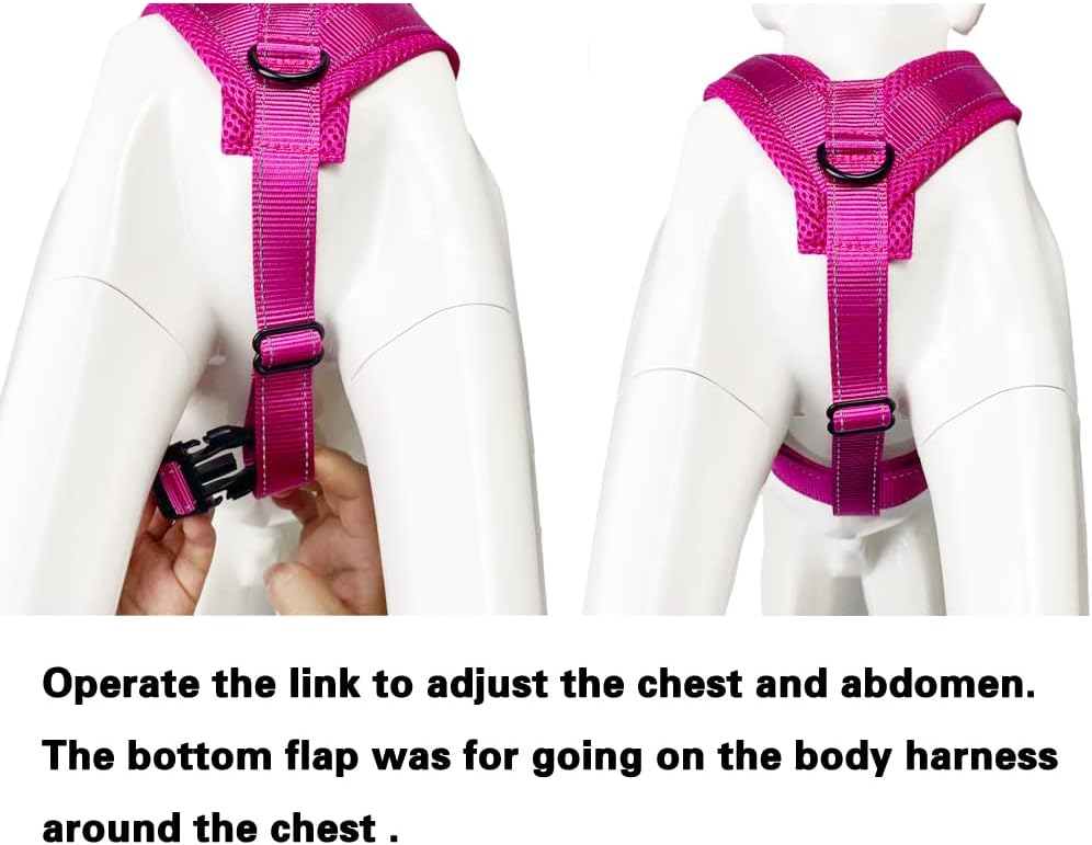Dog Harness No Pull Pet Adjustable Reflective Breathable Outdoor Vest - Image 3