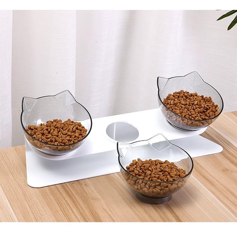 Pack of 3 Non-Slip Cat Bowl Holder, Liftable and Safe Pet Food or Water Bowls - Image 5
