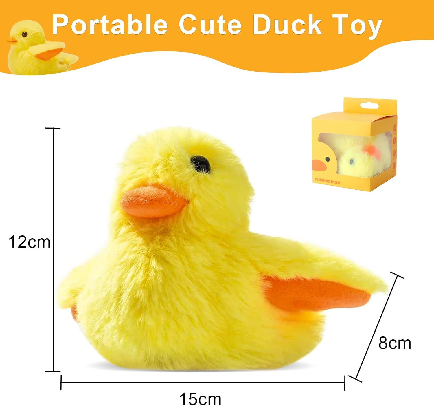Interactive Cat Toys Duck-Catnip Chew Toy,USB Rechargeable Plush Duck - Image 5