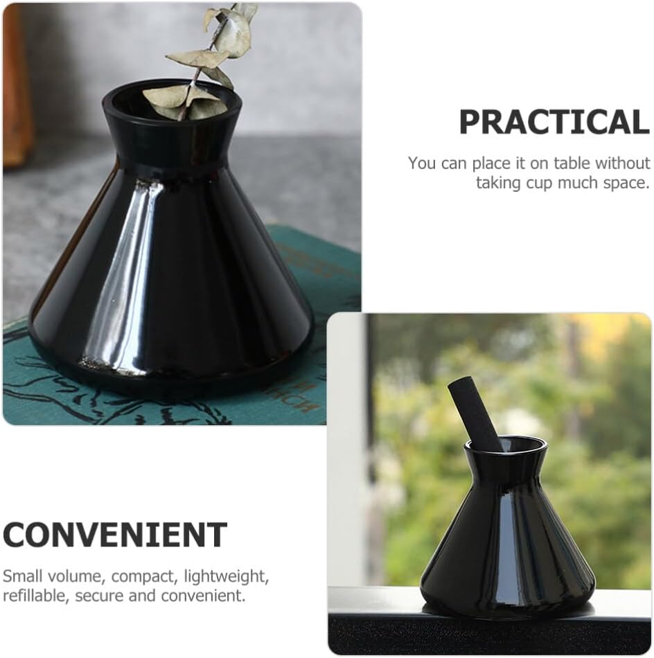 Glass Diffuser Bottles, Black Empty Reed Diffuser Bottle Fragrance Accessories - Image 3