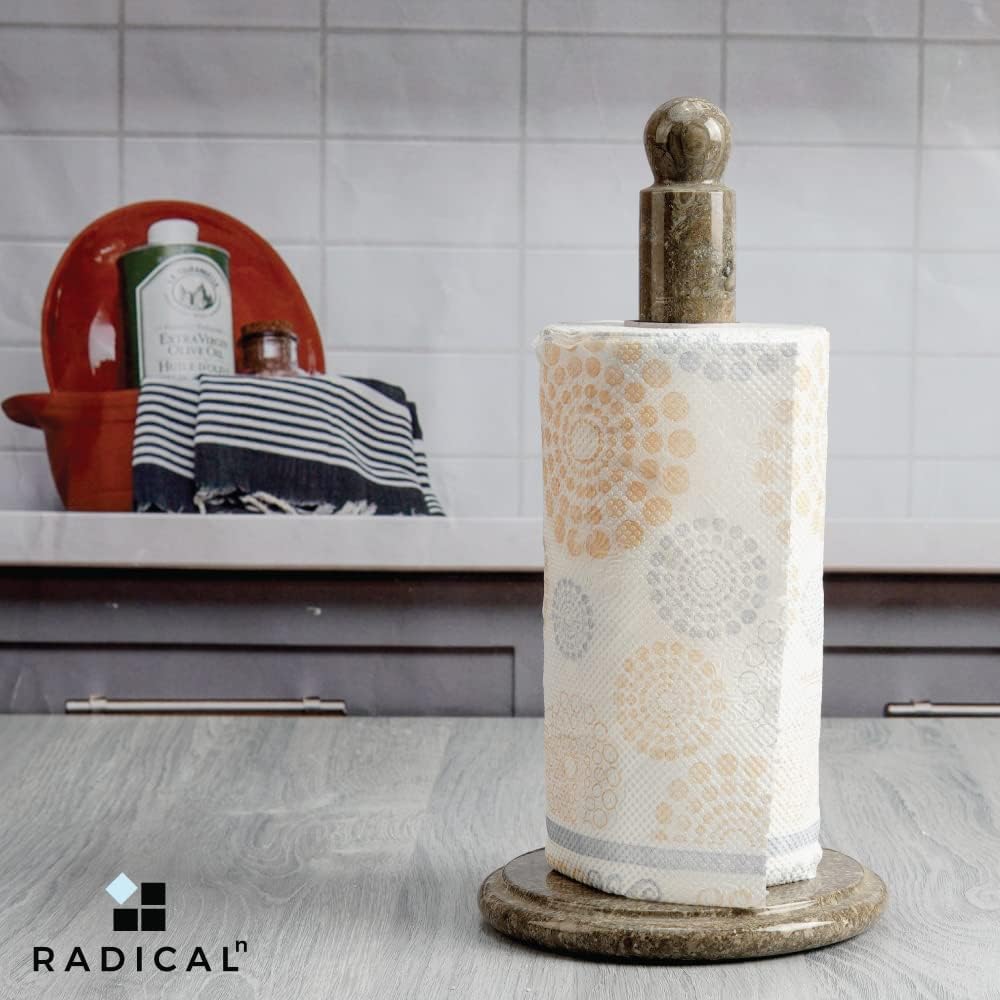 Paper Towel Holder Handmade Marble Hand Towel Rack Napkin Paper Roll Holder - Image 2