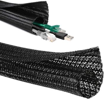 Cable Sleeve 3M, 13mm Cord Protector Wire Loom Tubing Cable Sleeve Split