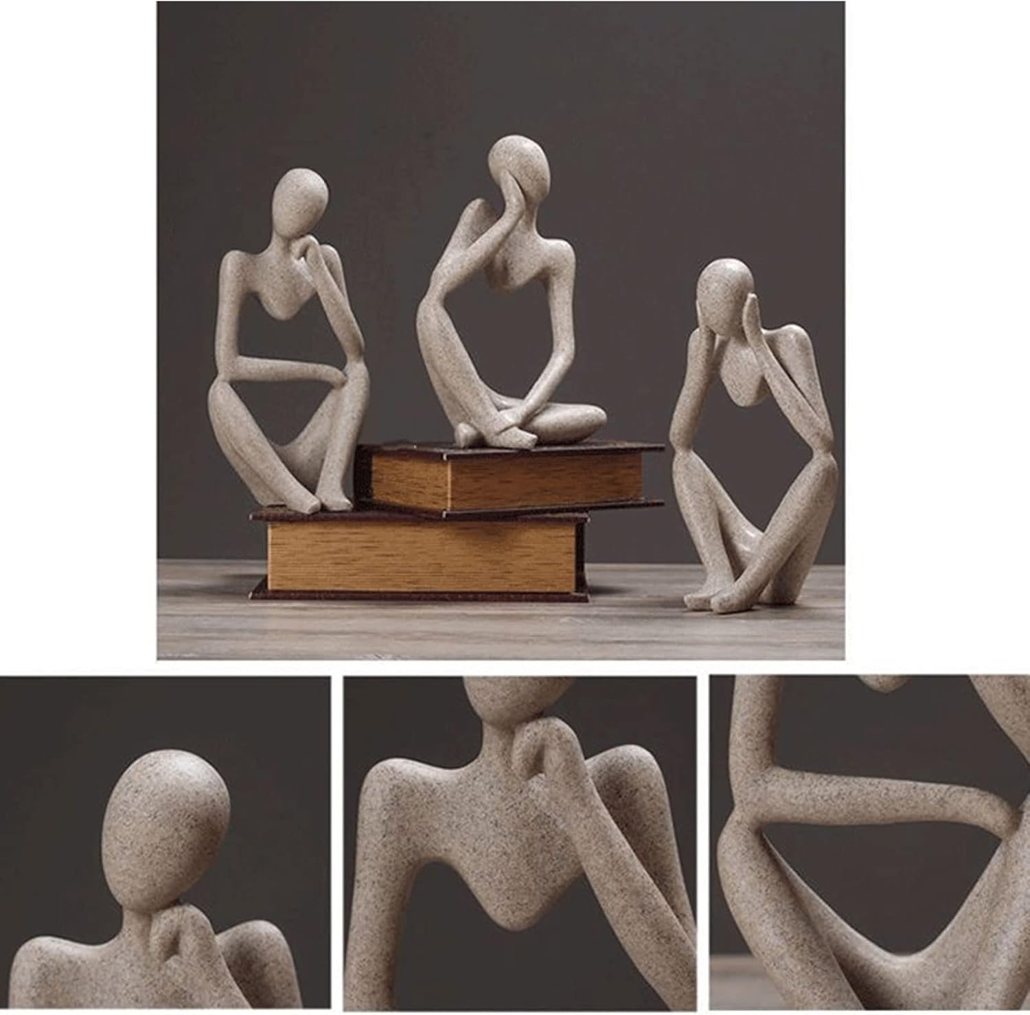 Thinker Statues and Sculptures, Sandstone Resin Thinker Statue Ornaments - Image 5