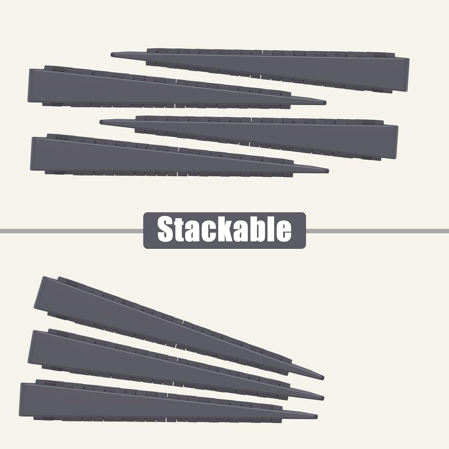 40 Pack Furniture Levelers, Plastic Shims for Leveling, Rubber Wedge, Table Leg - Image 4