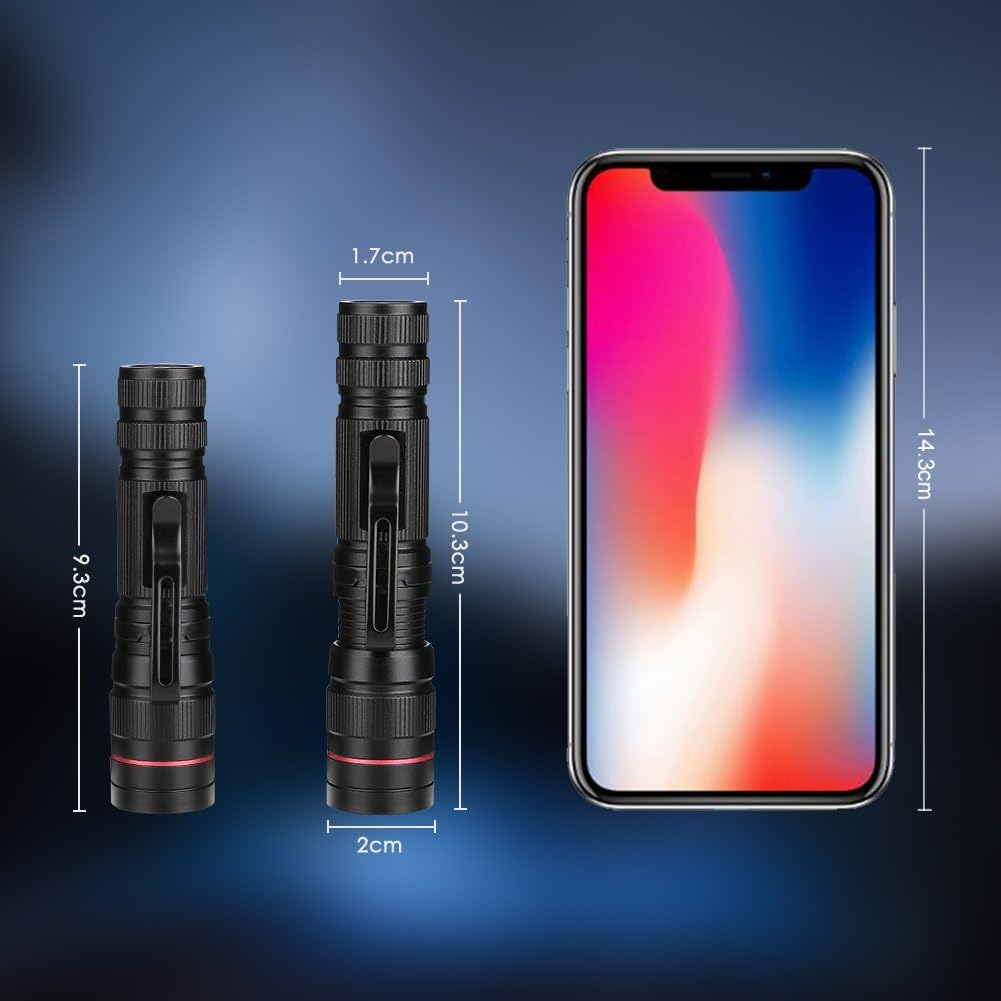 LED Blacklight Ultraviolet Flashlight, 3 Modes Zoomable Black Light 395nm UV - Image 5