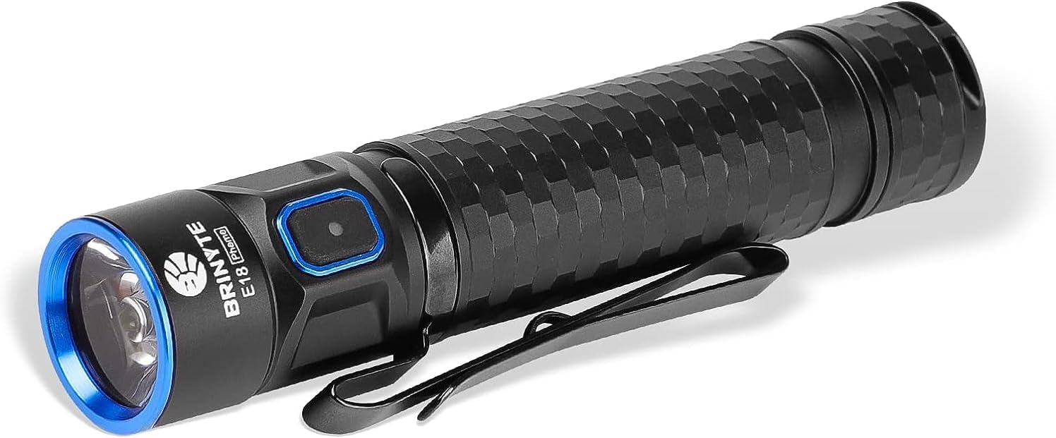 LED Rechargeable 1200 Lumens Ultra-Compact Flashlight, Ideal for Outdoor