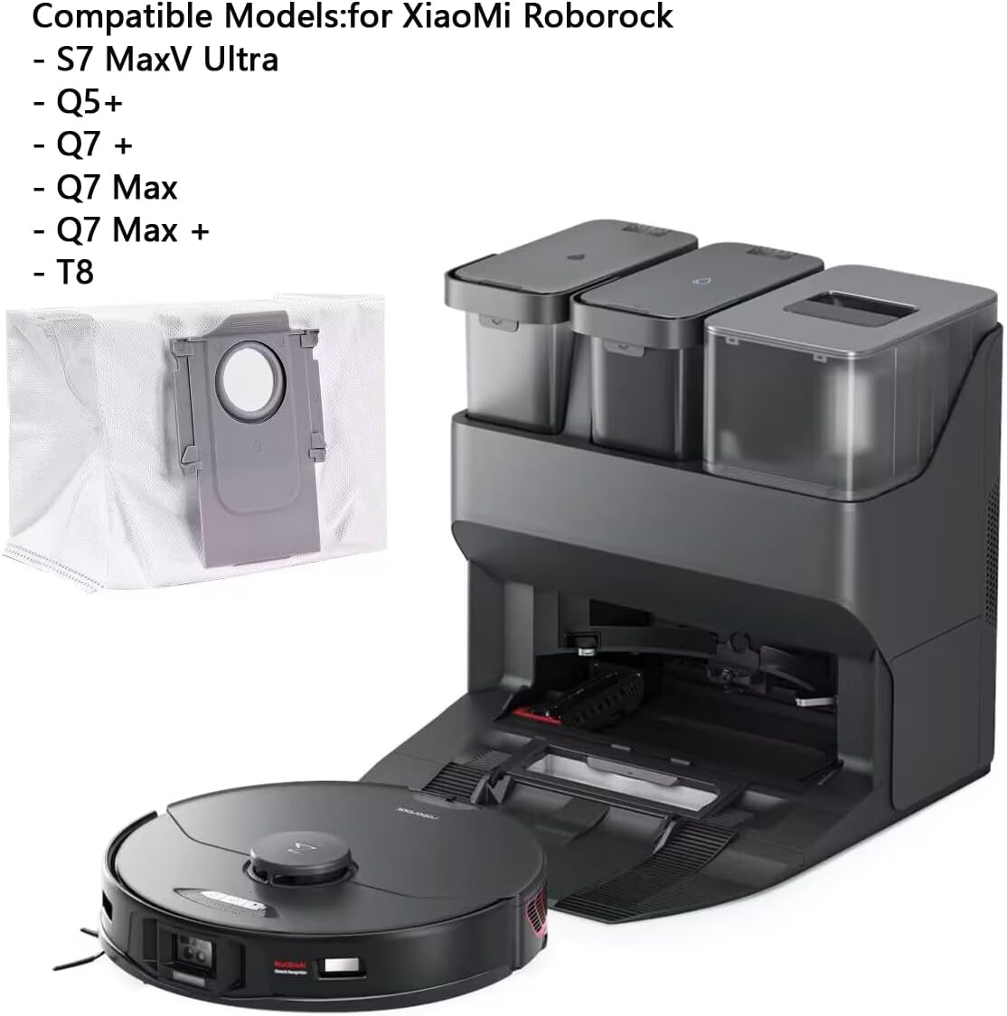 6 Pack Replacement Dust Bag for XiaoMi Roborock S7 MaxV Ultra / Q5+ / Q7+ / Q7 - Image 4