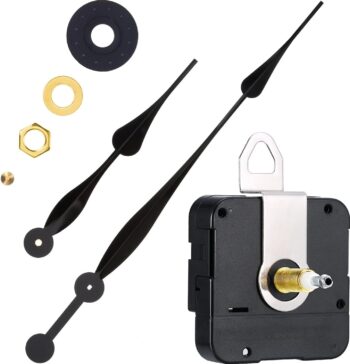 High Torque Long Shaft Clock Movement Mechanism with 12 Inch Long Spade Hands