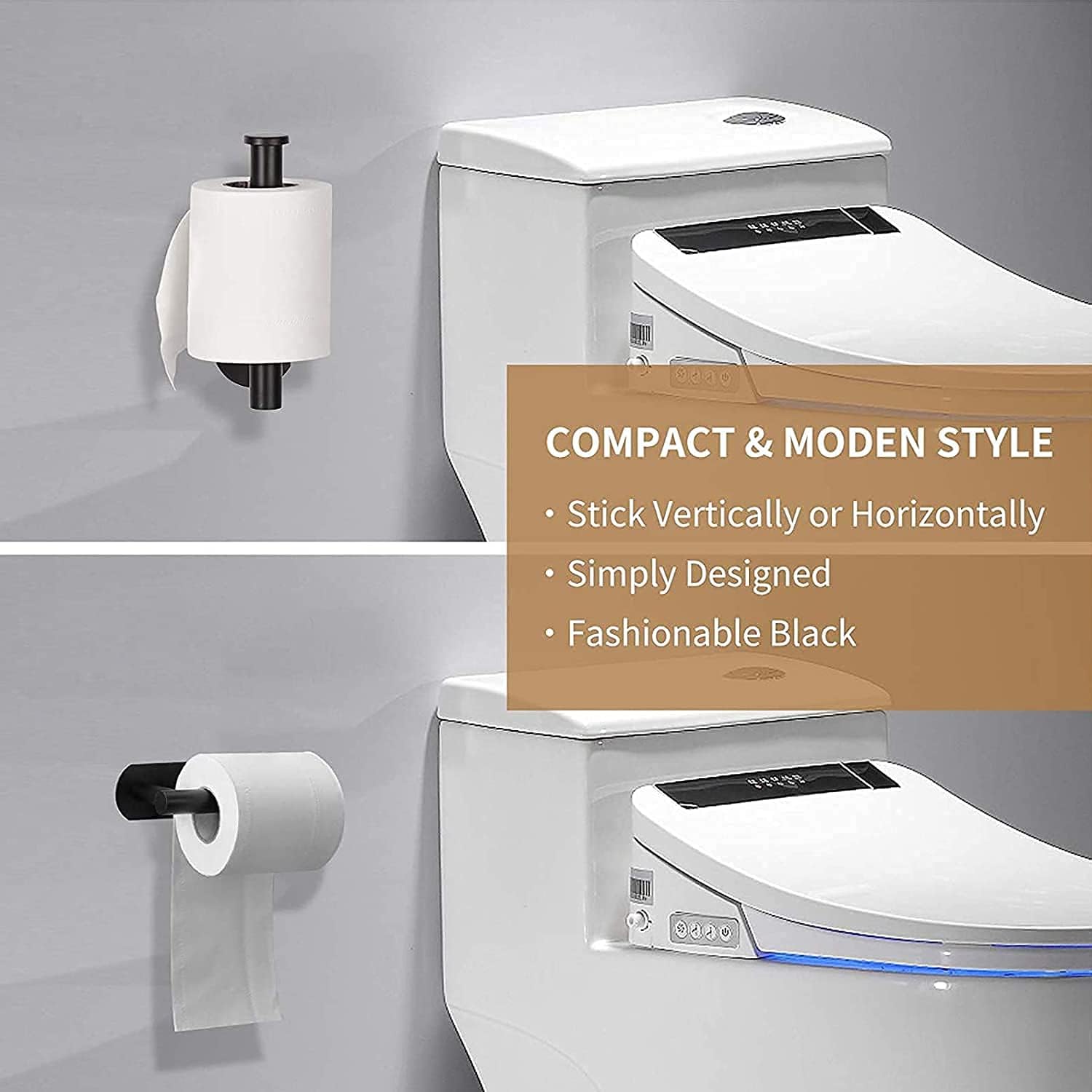 Toilet Paper Holder Self Adhesive - Kitchen Washroom Adhesive Toilet Roll Holder - Image 4