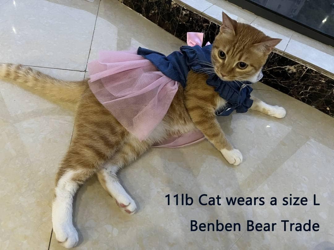 (XL, Pink) - Pet Clothes, Sweet Bowk Small Dog Skirt Girl Tutu Clothing - Image 2