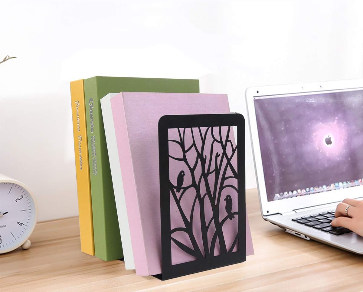 Book Ends, Book Ends for Shelves, Decorative Bookends for Heavy Books - Image 5