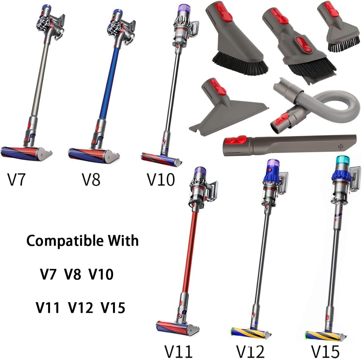 Attachment Accessories Compatible with V7 V8 V15 V10 V11 V12 Vacuum - Image 6