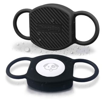 Dog Collar Airtag Holder(2 Pack), Waterproof Companion of Air Tag Trackers