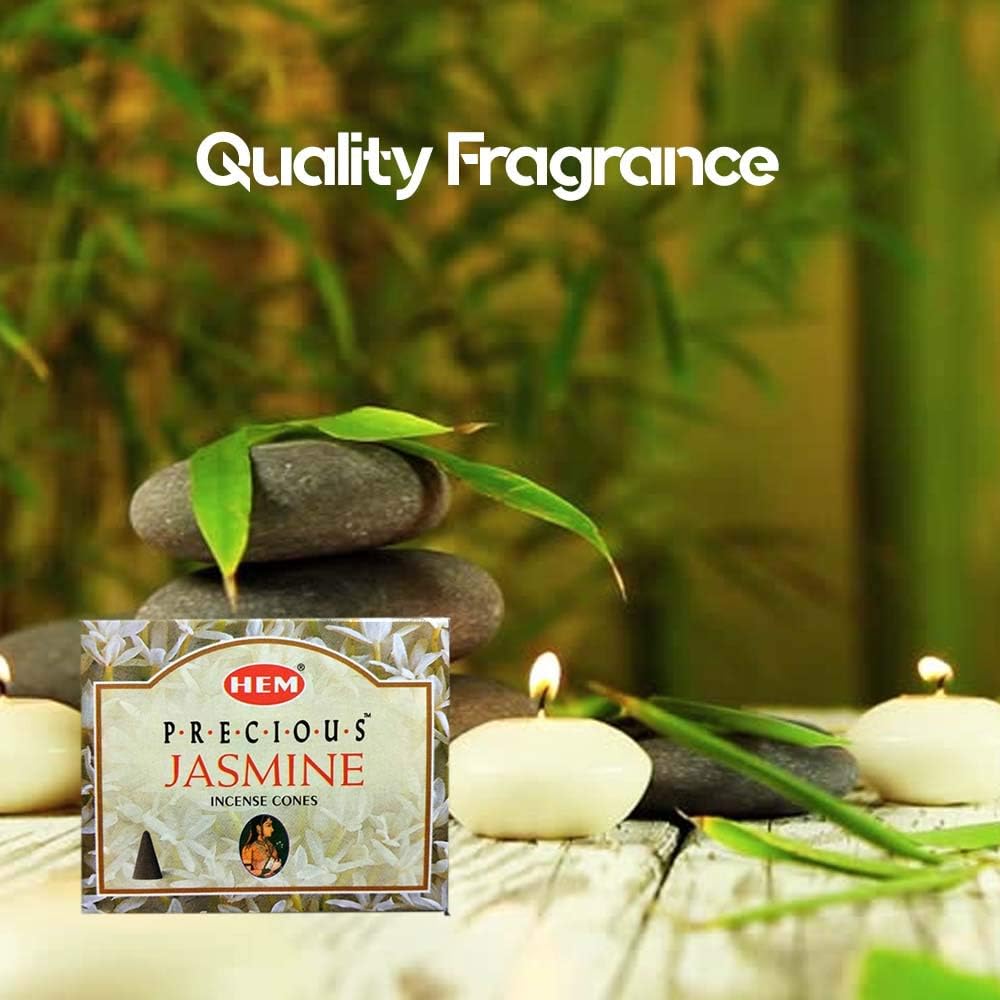 Precious Jasmine - Case of 12 Boxes, 10 Cones Each - Incense From India - Image 5