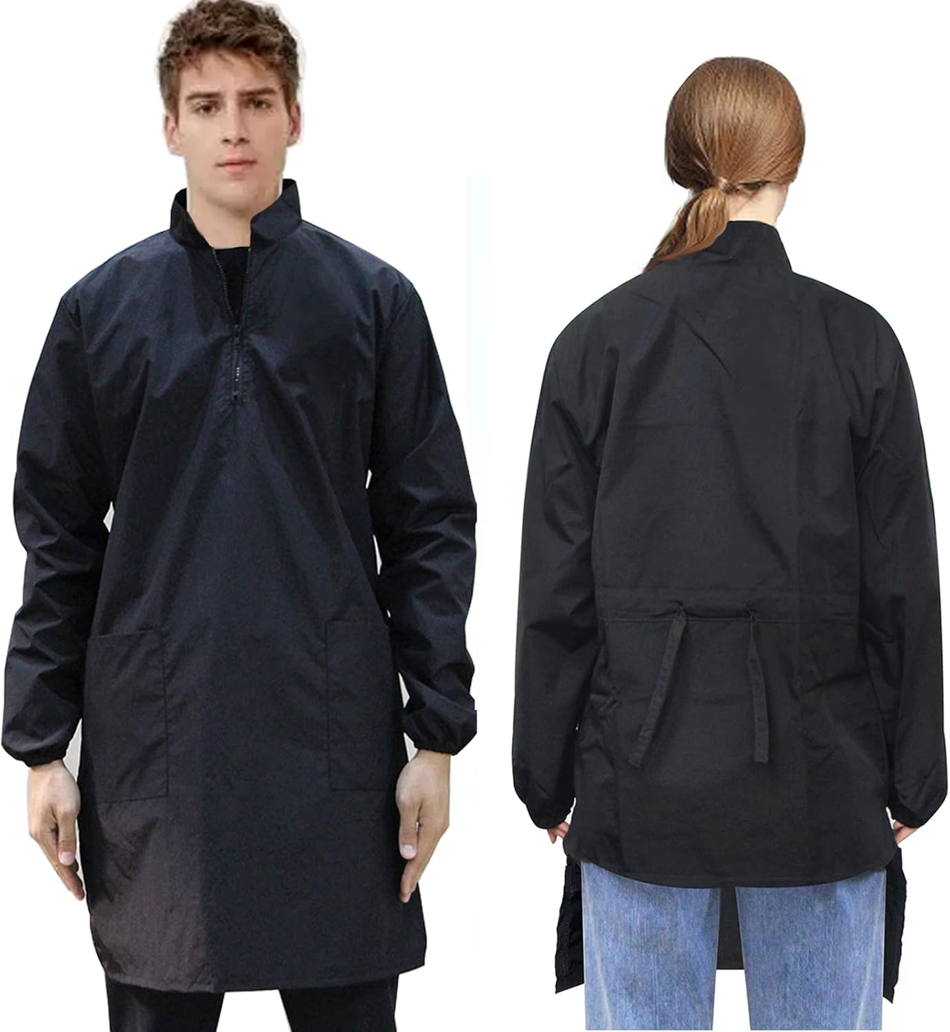 Dog Grooming Smock Barber Jackets for Women Men Pet Cat Groomer Smock - Image 2