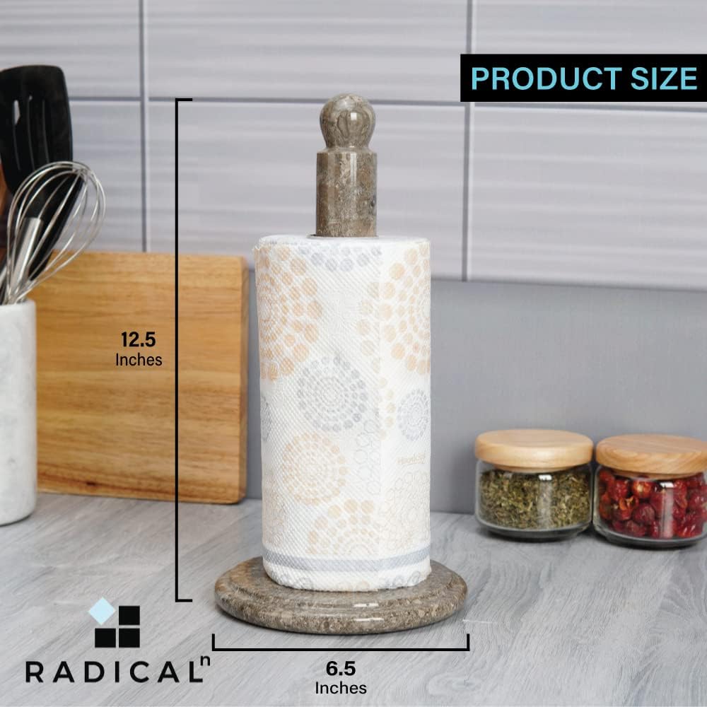 Paper Towel Holder Handmade Marble Hand Towel Rack Napkin Paper Roll Holder - Image 6
