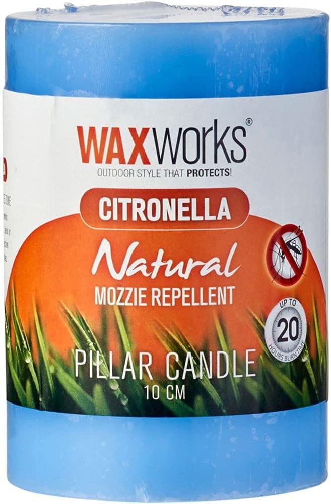 Citronella Pillar Candle - 20 Hour Burn Time Mosquito Repellant Candle - Image 2