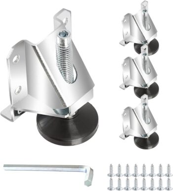 Heavy Duty Leg Leveler Kit | 4 Pack | Leveler Legs with Installation