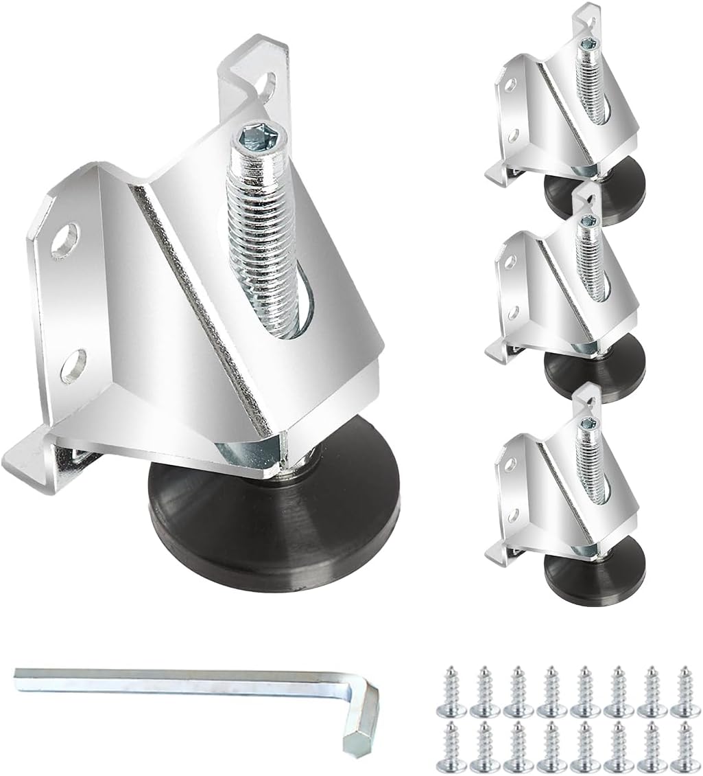 Heavy Duty Leg Leveler Kit | 4 Pack | Leveler Legs with Installation