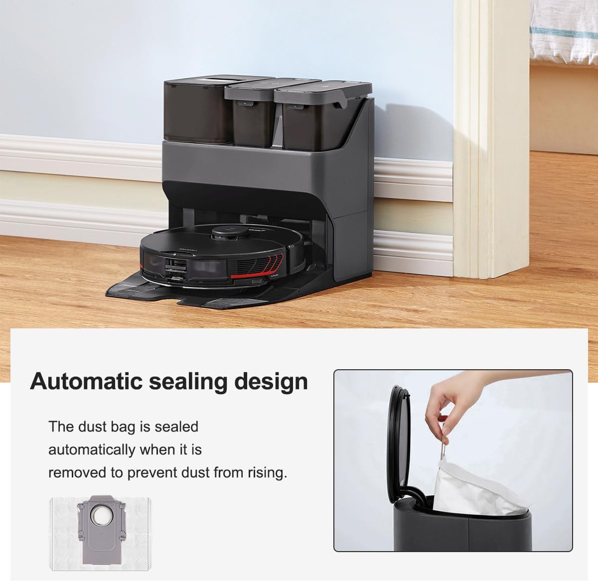 6 Pack Replacement Dust Bag for XiaoMi Roborock S7 MaxV Ultra / Q5+ / Q7+ / Q7 - Image 6