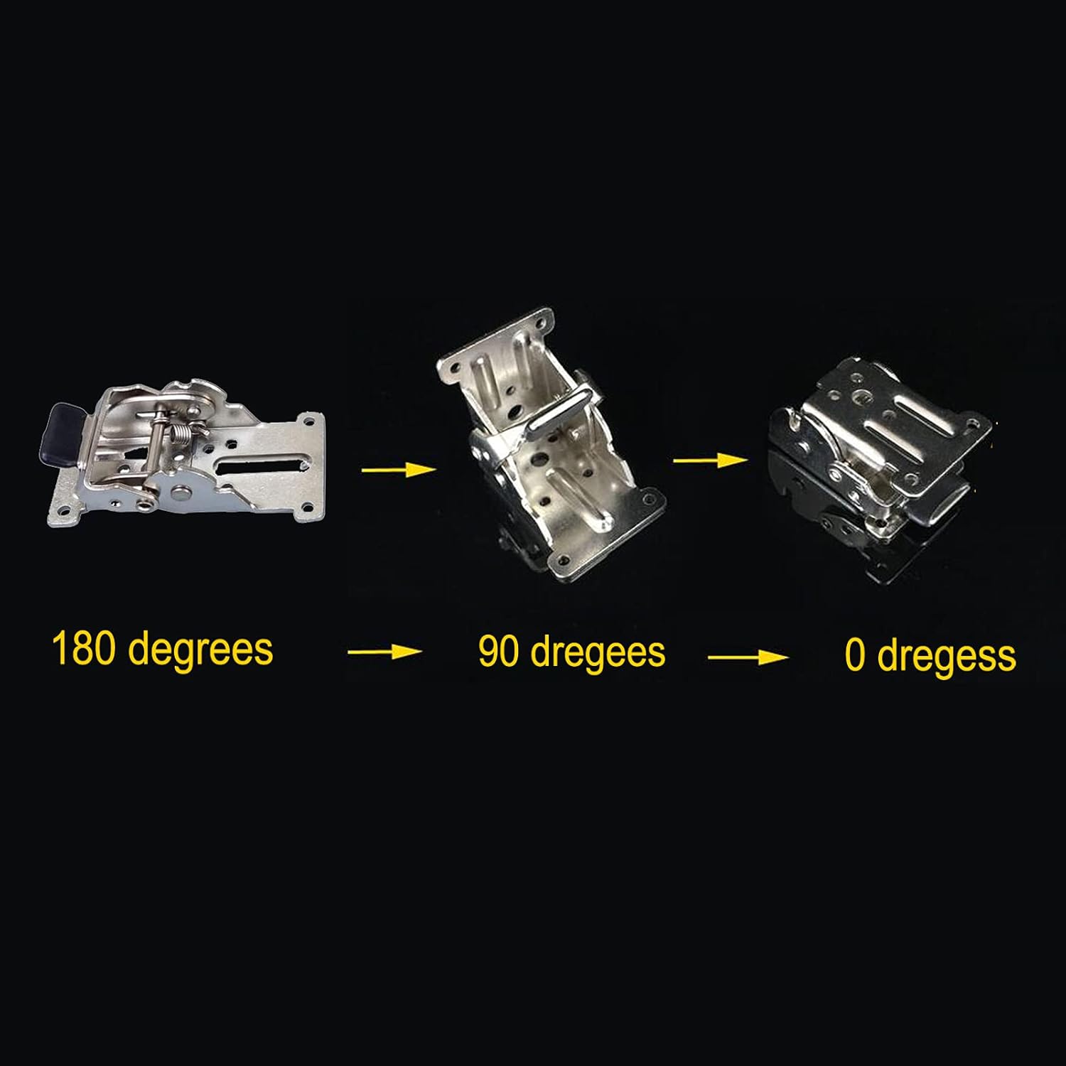 2PCS 0-90-180 Degree Table Legs Foldable Bracket with Screws, Self-Locking Hinge - Image 5