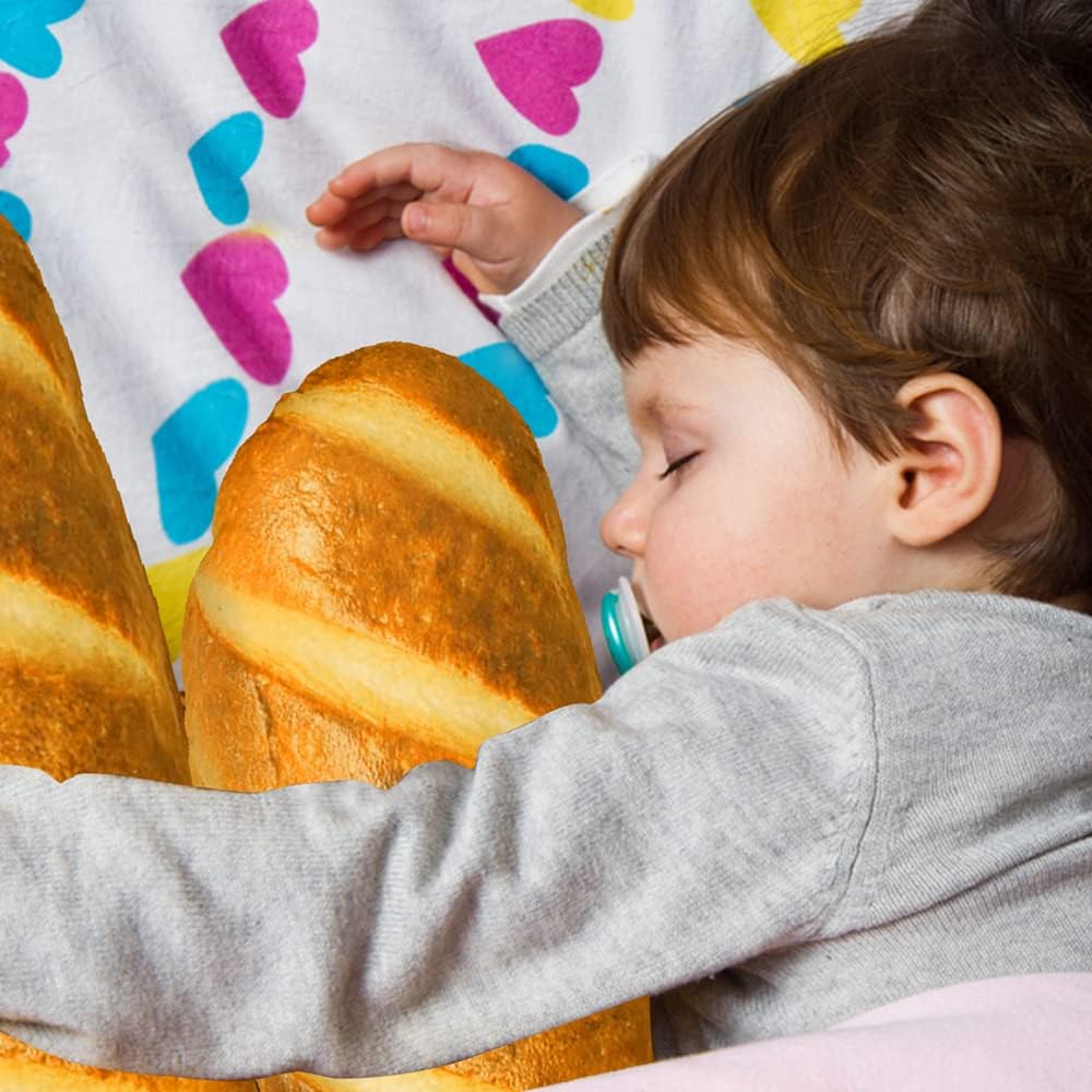 3D Simulation Bread Pillow, Plush Stuffed Food Lumbar Back Cushion,Soft 3D - Image 5