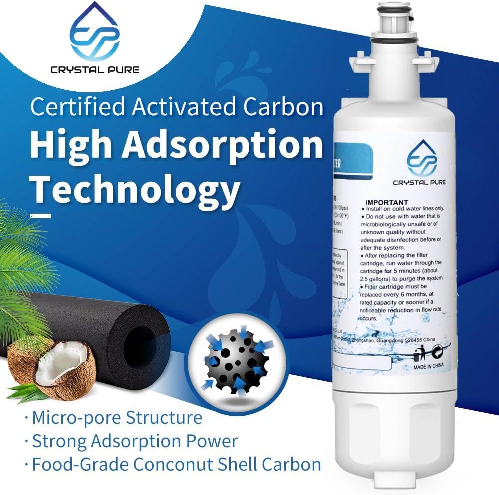 Premium Replacement Fridge Water Filter Compatible with LG LT700P, ADQ36006101 - Image 5