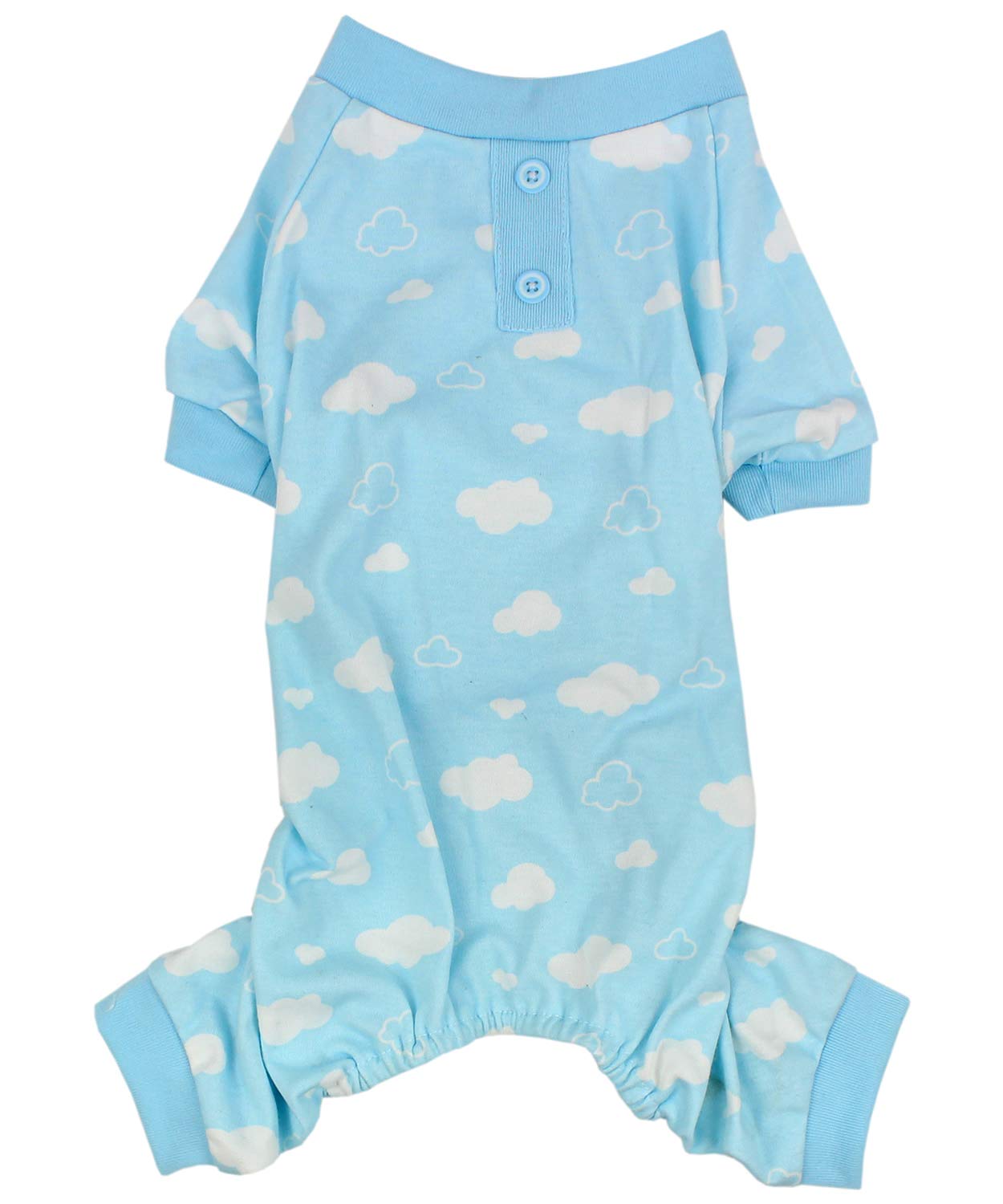 Parisian Pet Dog Pajamas - Cute Cat/Dog Onesie, Size XL - Blue Cloud - Ideal