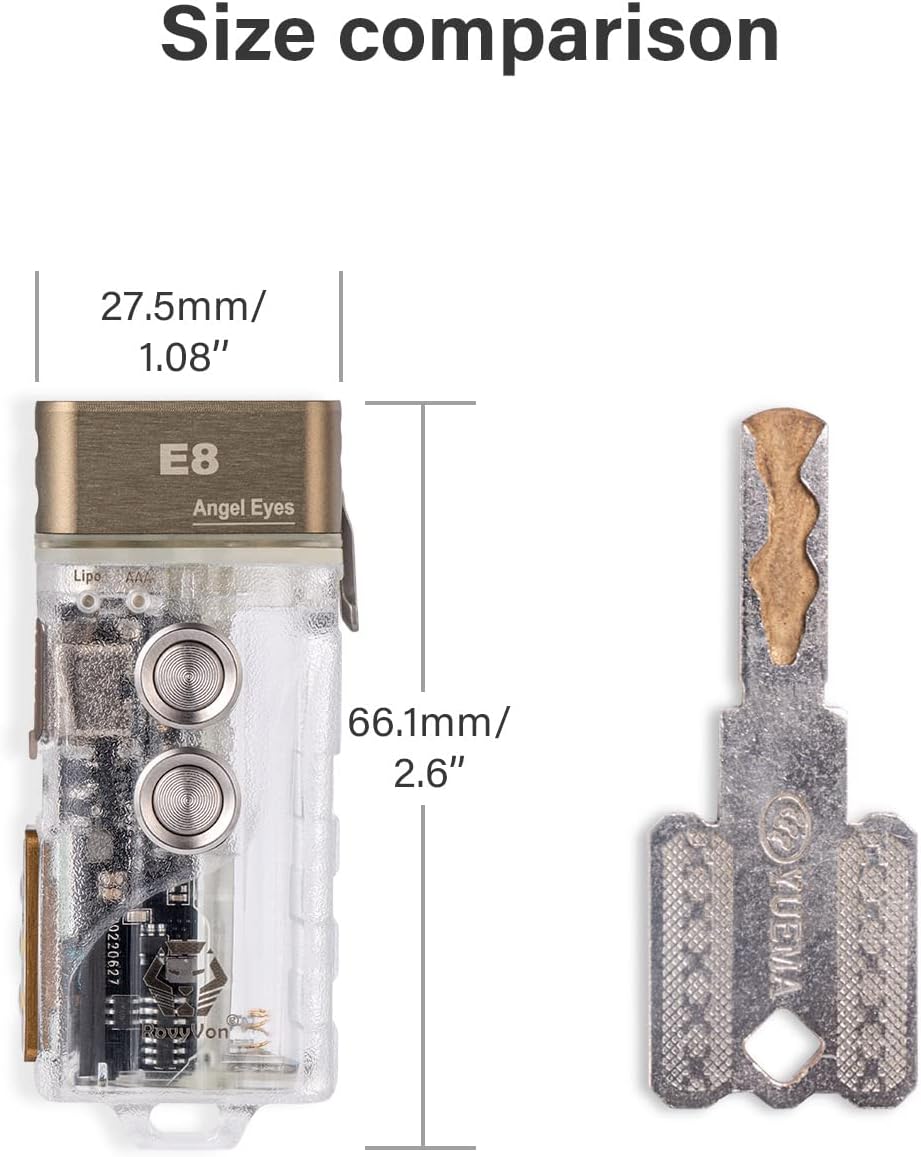 LED Keychain Flashlight, 700 lumens Super Bright EDC Flashlight - Image 4