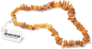 Amber Collar for Dogs and Cats - 100% Natural Baltic Amber Beads - 41cm
