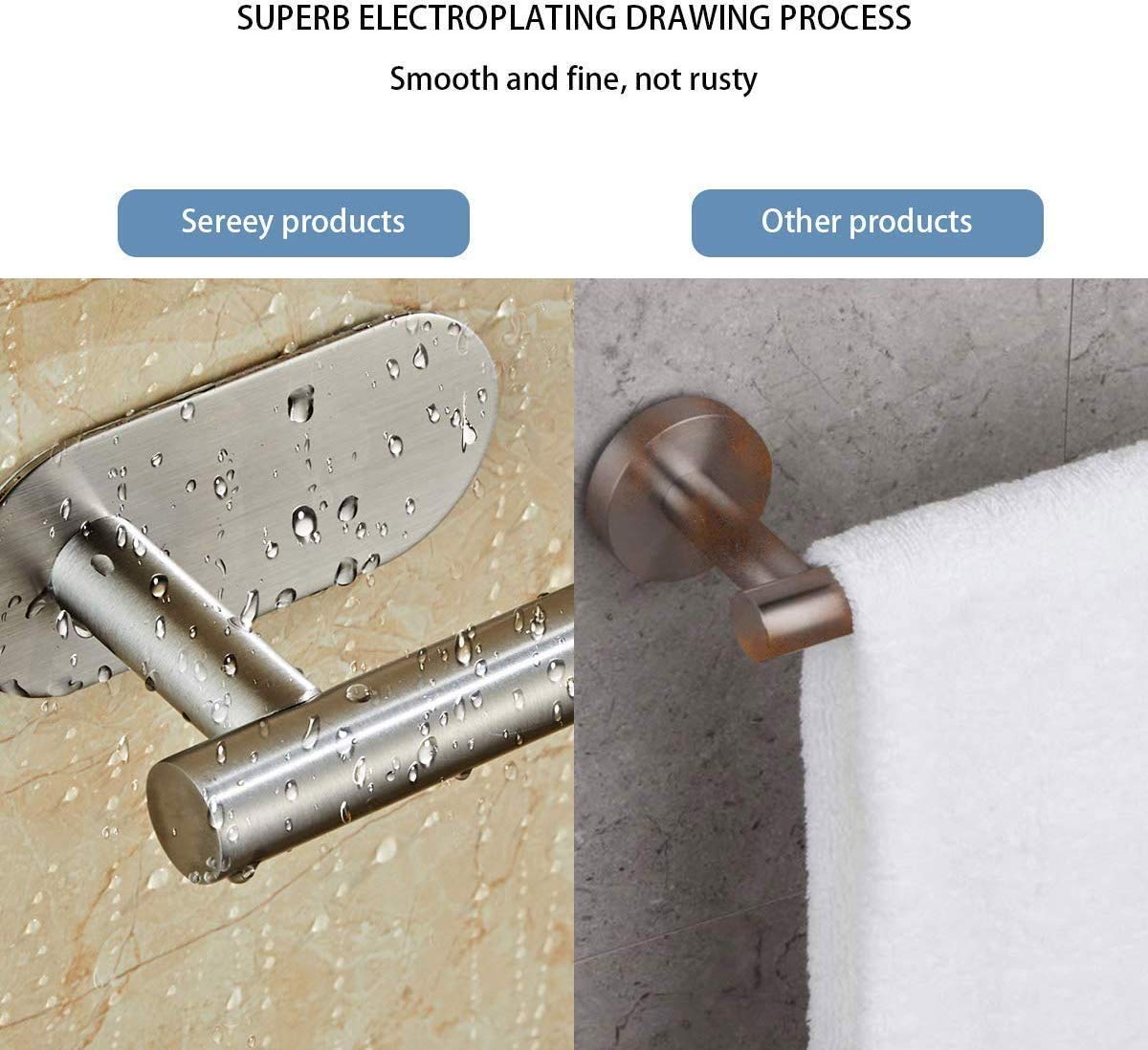 Toilet Paper Holder Self Adhesive, Kitchen Washroom Adhesive Toilet Tissue Roll - Image 2