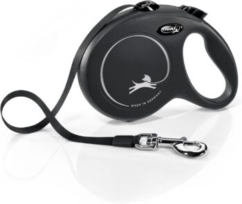 Classic Tape Retractable Dog Lead Black Large 5 Metres Lge Black