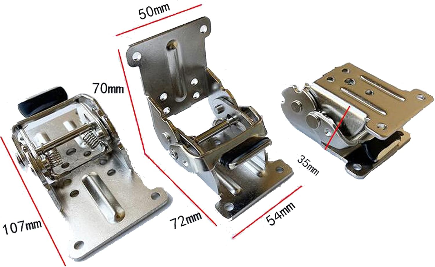 2PCS 0-90-180 Degree Table Legs Foldable Bracket with Screws, Self-Locking Hinge - Image 2