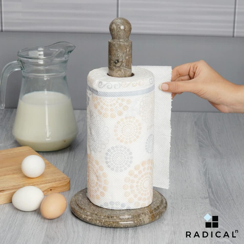 Paper Towel Holder Handmade Marble Hand Towel Rack Napkin Paper Roll Holder - Image 5