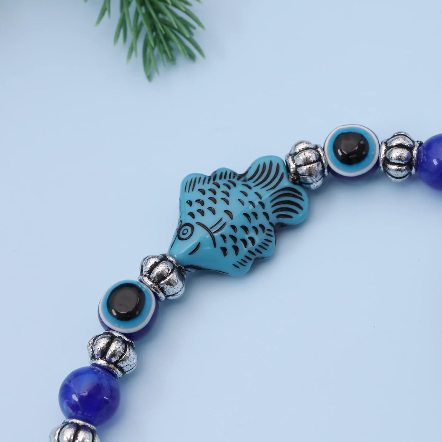 3PCS Blue Evil Eye Hanging Ornament Handmade Lucky Charm Pendant Wall Hanging - Image 6
