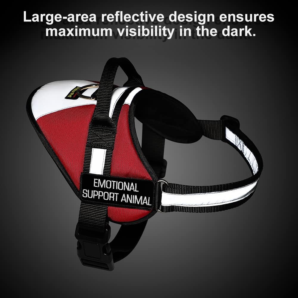 No Pull Emotional Support Dog Vest Harness for Service Dogs,Adjustable Harness - Image 3