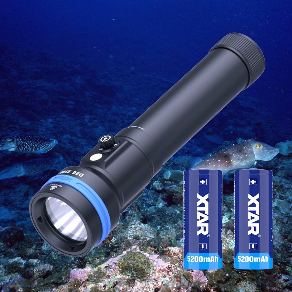 2500 Lumens Scuba Dive Light Waterproof Diving Torch Submarine Diving Lights