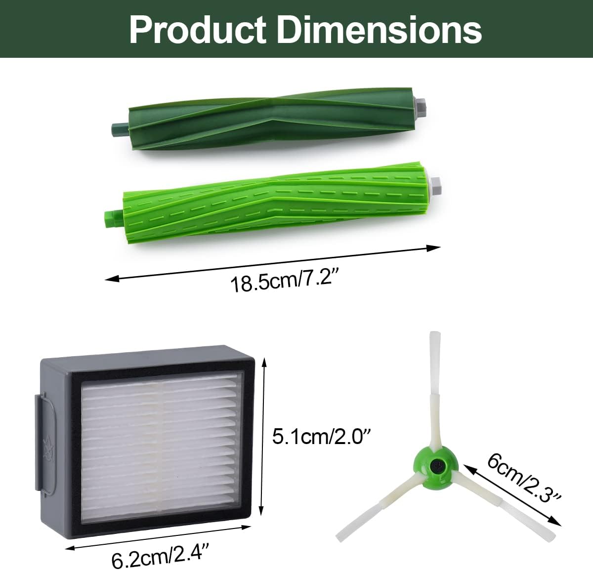 Vacuum Cleaner Accessory Kit for iRobot Roomba i7 i7+ / i7 Plus E5 E6 E7 i6 i6+ - Image 3