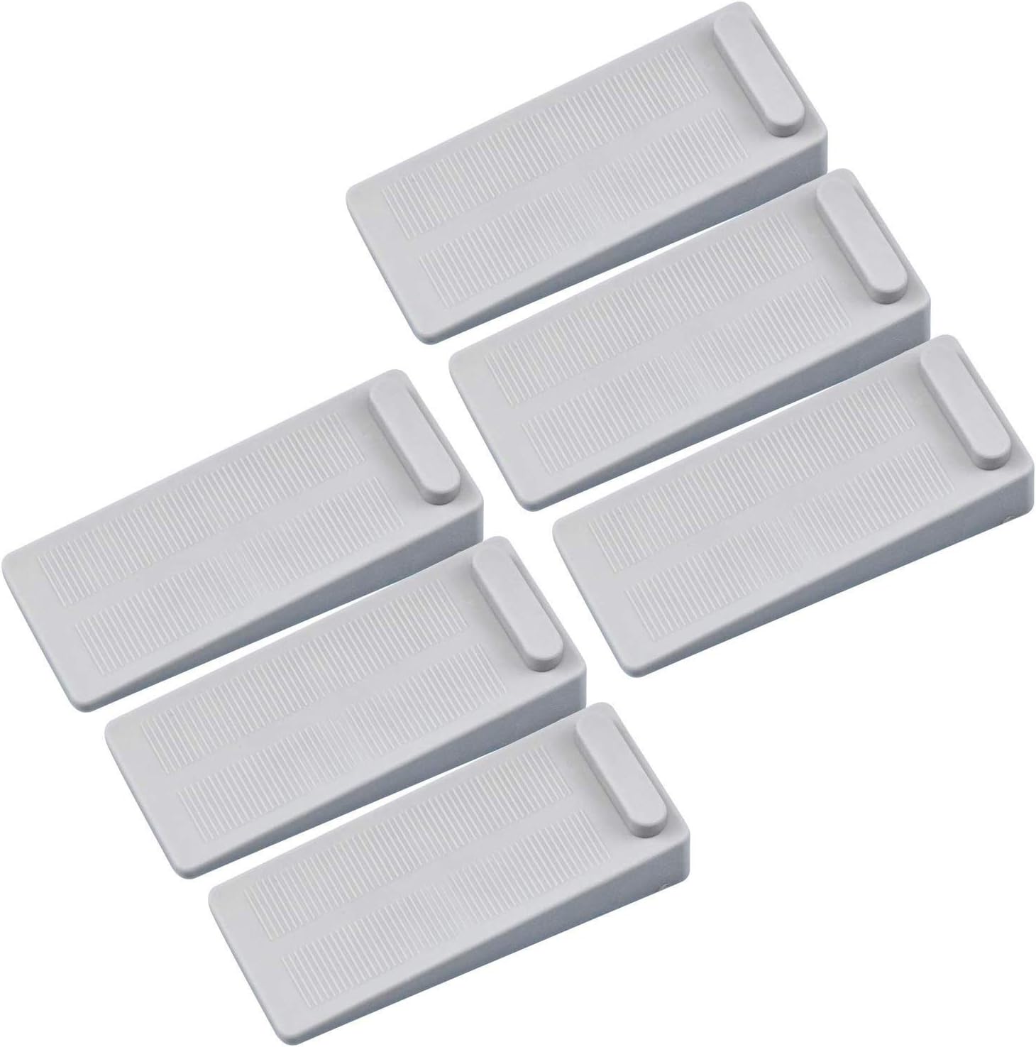 Rubber Door Stoppers 6 Pack, Heavy Duty No-Slip Adjustable Height and Stackable - Image 2