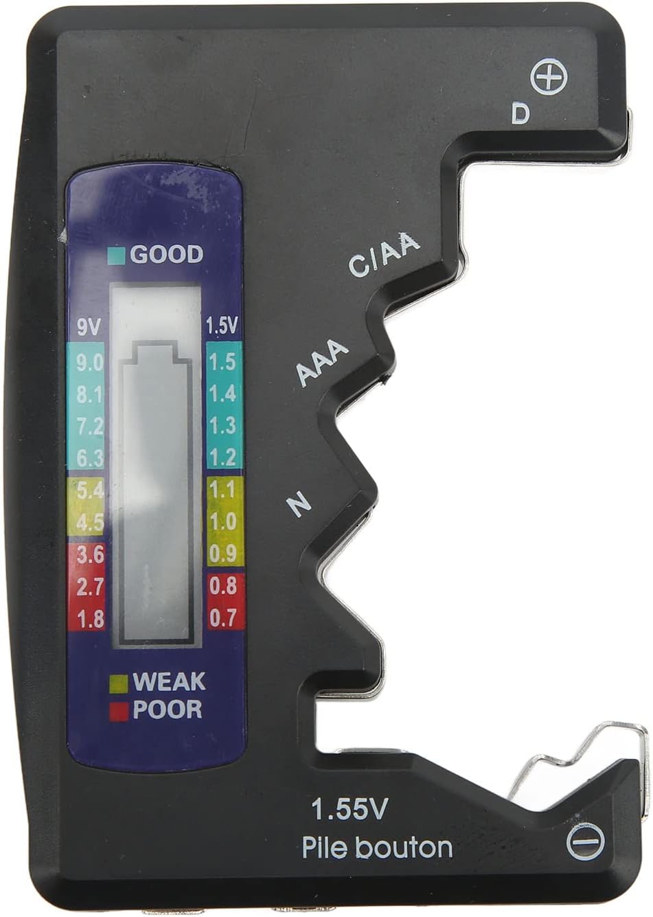 Universal Battery Tester, Professional ABS Digital Battery Capacity Meter AA AAA - Image 6