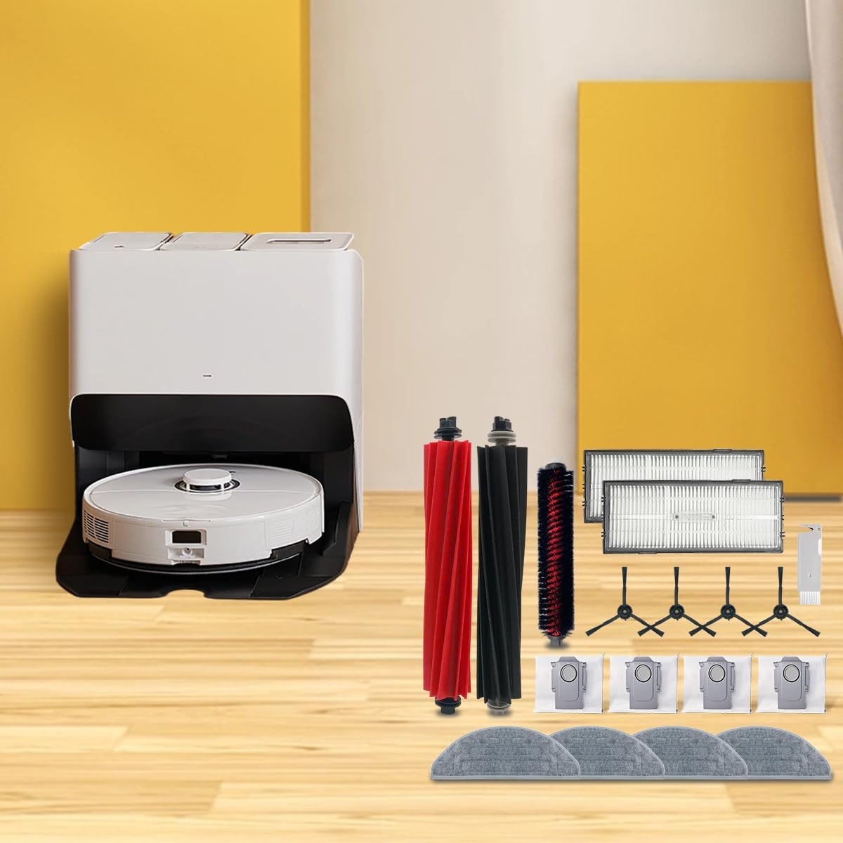 Accessories Kit for Xiaomi Roborock S8 Pro Ultra /S8 Docking,2 Roller Brush - Image 7