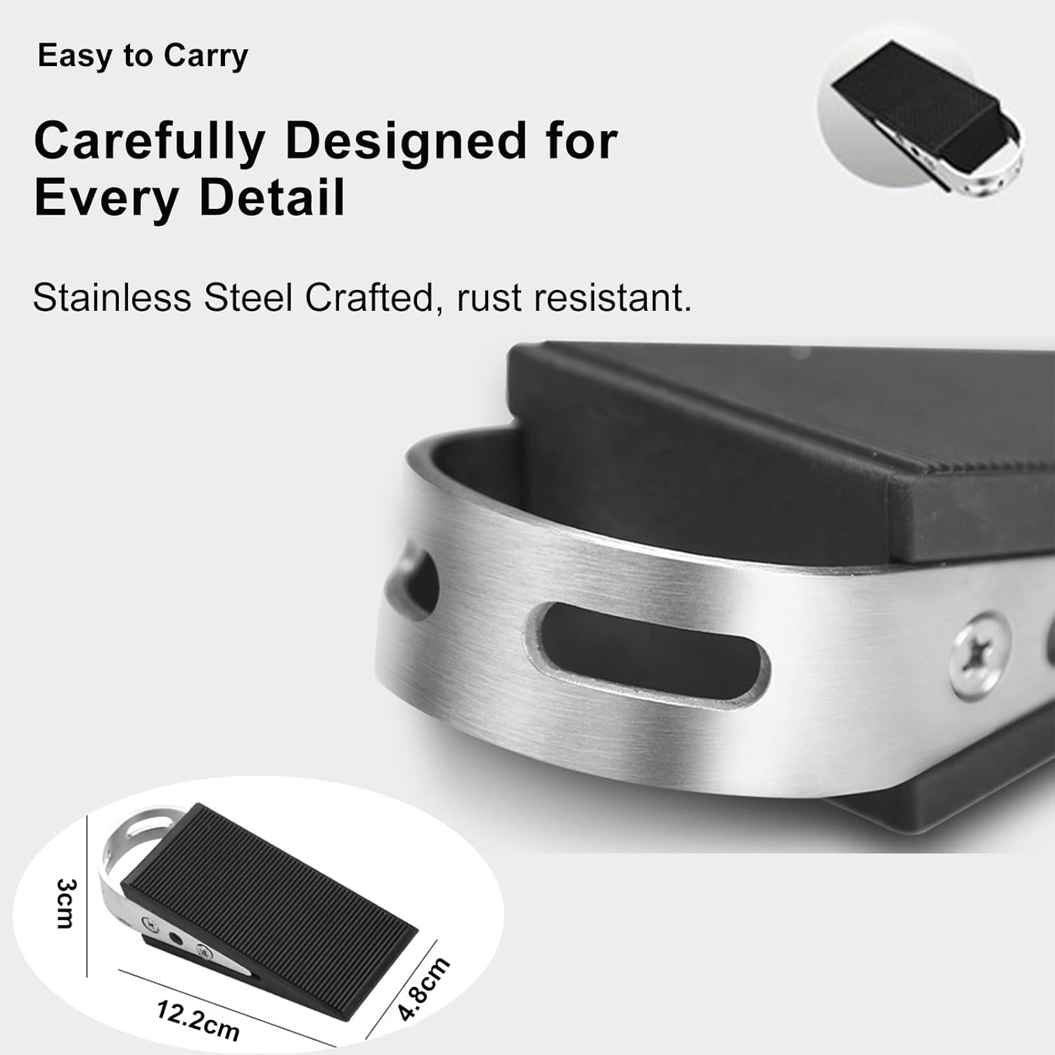 Strongest Door Stoppers for Bottom of Door, Heavy Duty Door Wedge Holder - Image 5
