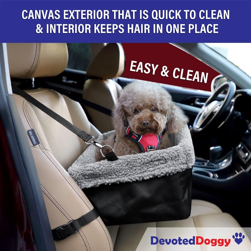 Deluxe Dog Car Seat Fits s up to 20lbs, Dog Booster Seat, Padded Cushioning - Image 5