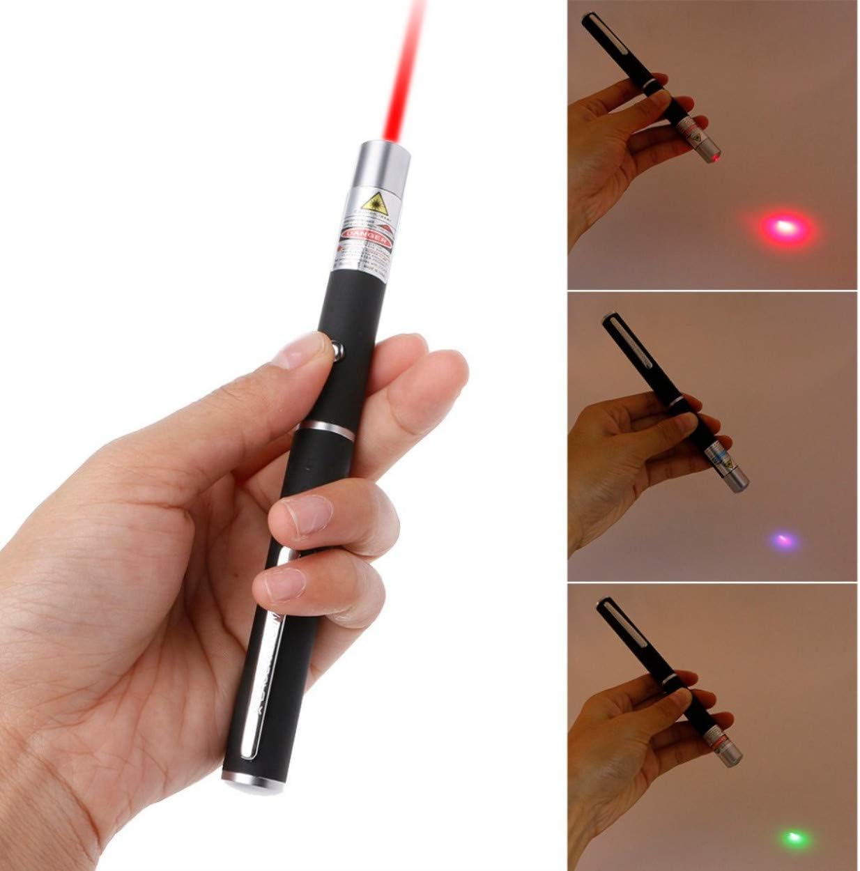 Cat Toy Laser Pointer, 3 PCS Green Red Violet Laser Pointer Cat Toy for Indoor - Image 7