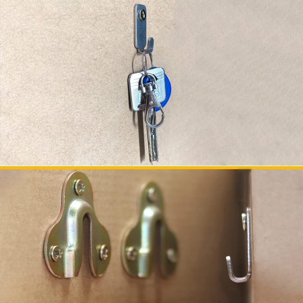 10pcs Heavy Duty Hanger 304 Stainless Steel Wall Mounted Mini J Hook for Mirror - Image 4