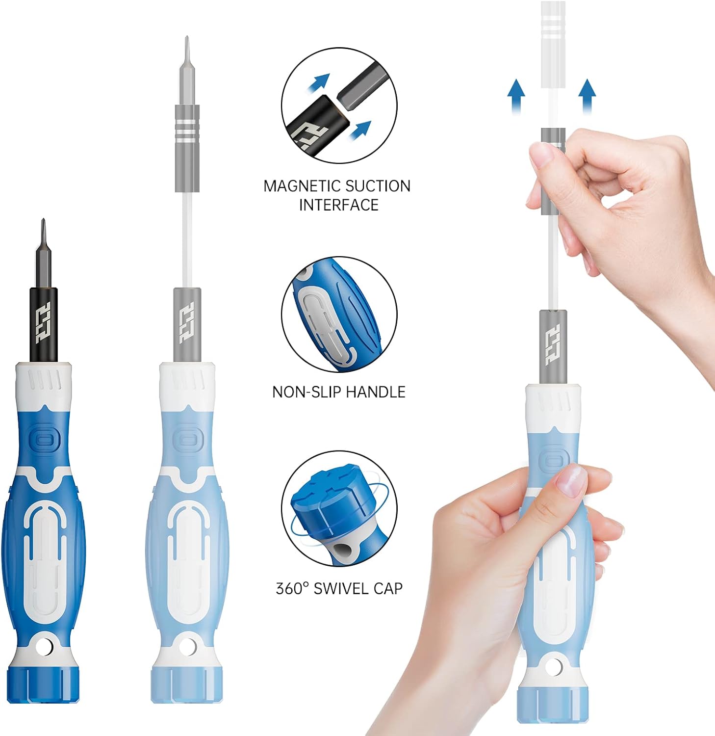 Small Precision Screwdriver Kit, 33 in 1 Professional Electronics Repair Tool - Image 3