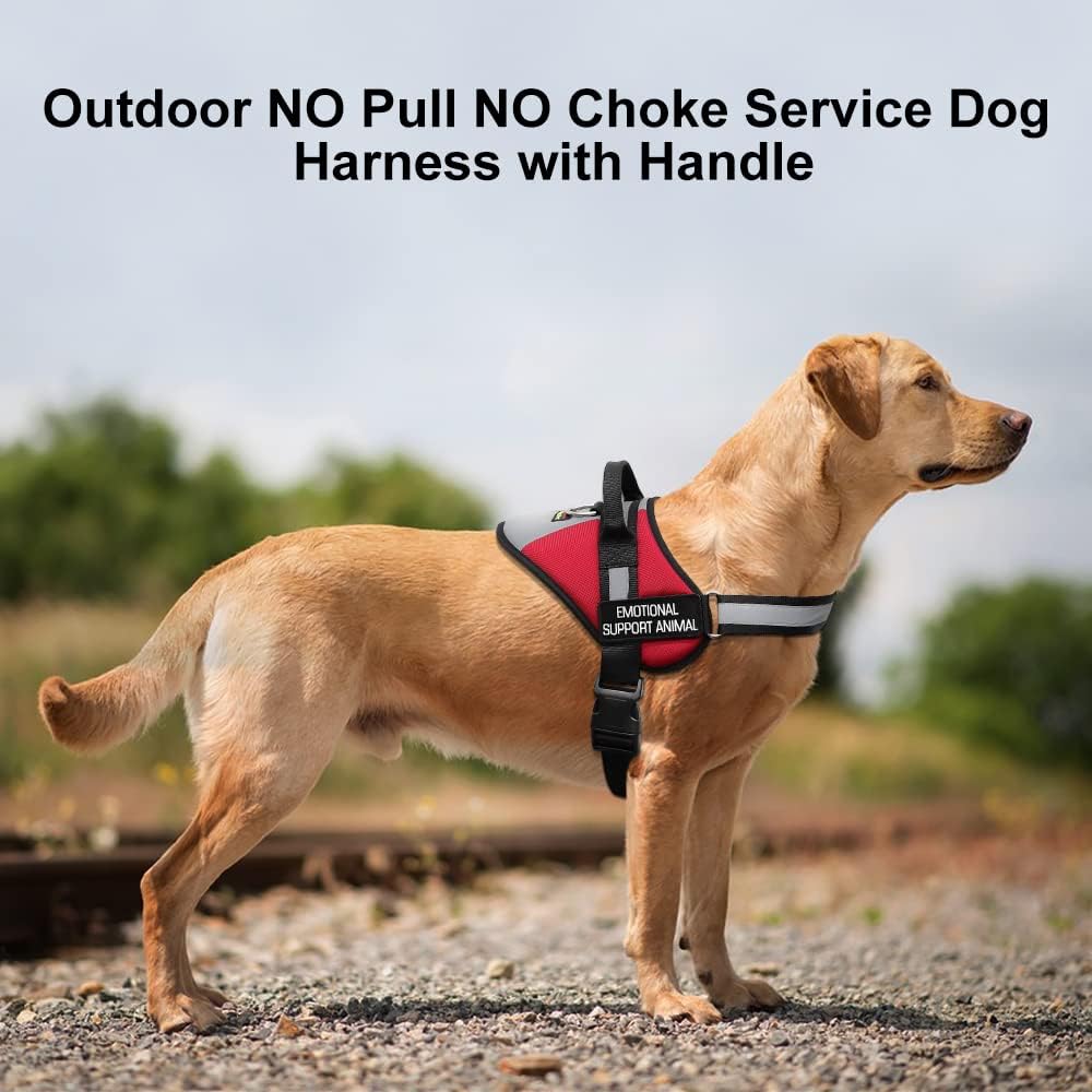 No Pull Emotional Support Dog Vest Harness for Service Dogs,Adjustable Harness - Image 5